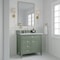 James Martin Vanities Brittany 36in Single Vanity, Smokey Celadon w/ 3 CM Carrara Marble Top 650-V36-SC-3CAR - alternate 6